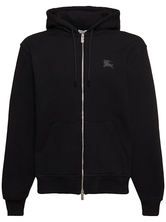 LuisaViaRoma BurberryFelpa in cotone con zip e cappuccio