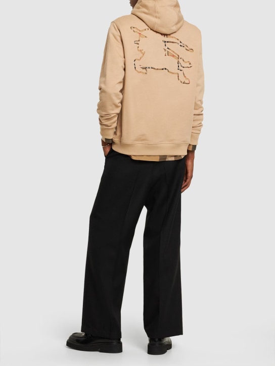 LuisaViaRoma BurberryFelpa Marks In Jersey Di Cotone Con Cappuccio