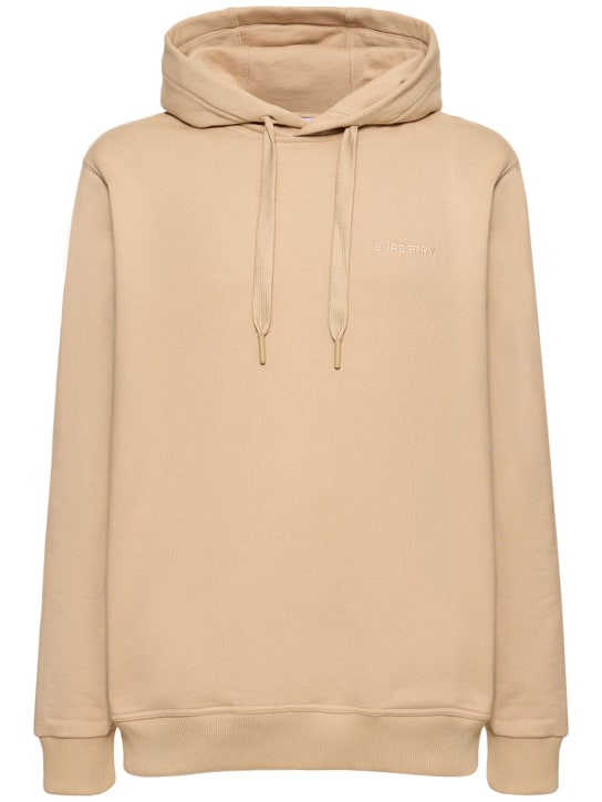 LuisaViaRoma BurberryFelpa Marks in jersey di cotone con cappuccio