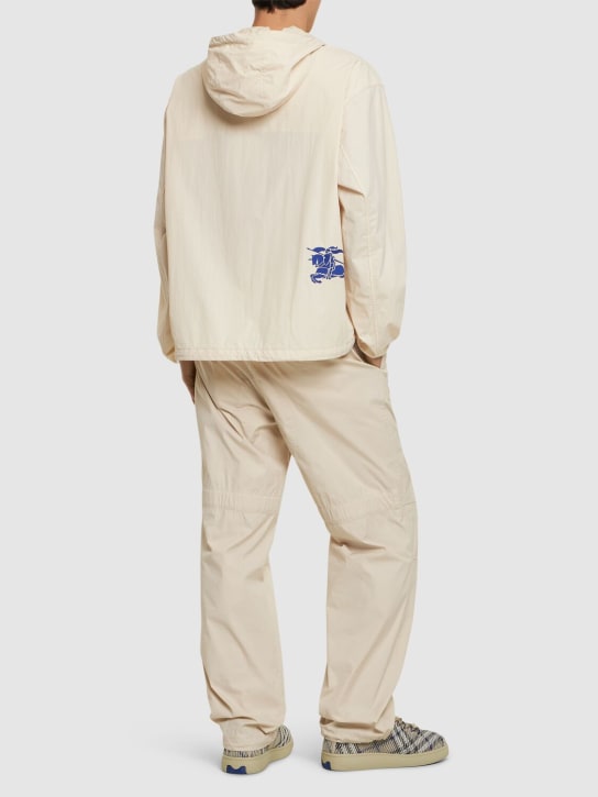 LuisaViaRoma BurberryGiacca In Techno Con Zip E Cappuccio