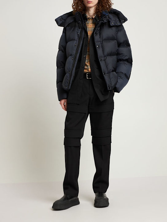LuisaViaRoma BurberryPiumino Leeds In Nylon Con Cappuccio