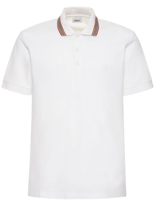 LuisaViaRoma BurberryPolo Pierson Icon Stripe TB in cotone