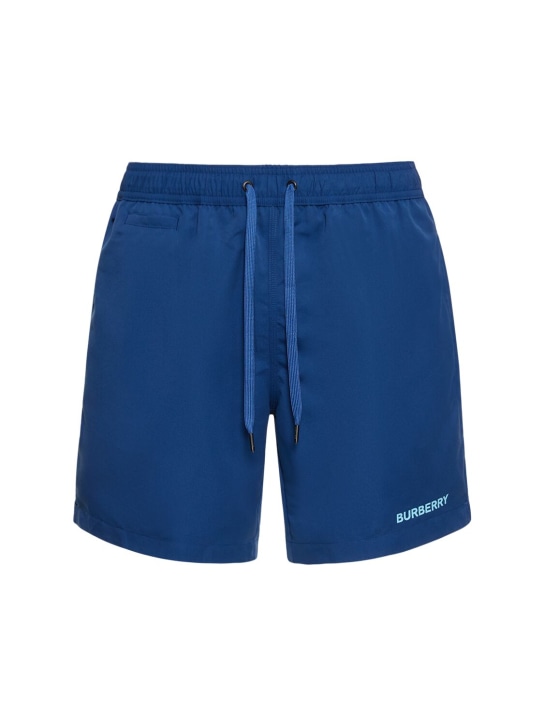 LuisaViaRoma BurberryShorts mare Martin con stampa logo