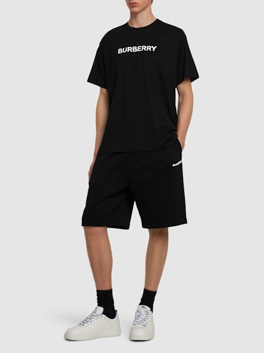 LuisaViaRoma BurberryShorts Raphael In Jersey Di Cotone Con Logo