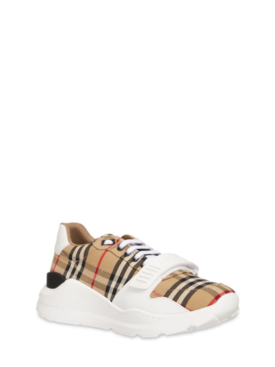LuisaViaRoma BurberrySneakers Check New Regis In Tela Di Cotone