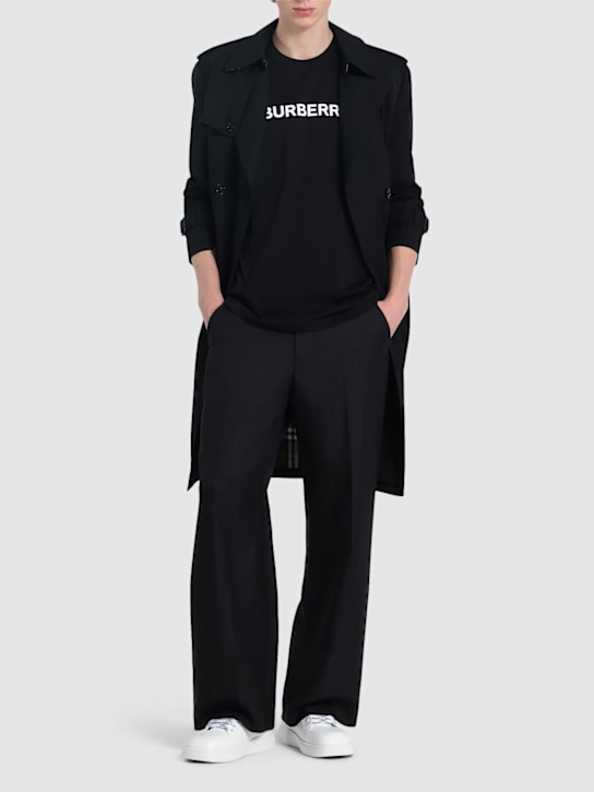 LuisaViaRoma BurberryT-shirt Harriston In Jersey Di Cotone Con Logo