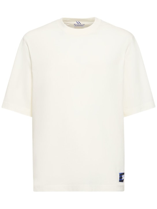 LuisaViaRoma BurberryT-shirt in jersey di cotone con logo