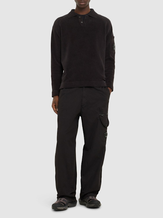 LuisaViaRoma C.P. CompanyChenille Cotton Knit Polo Shirt