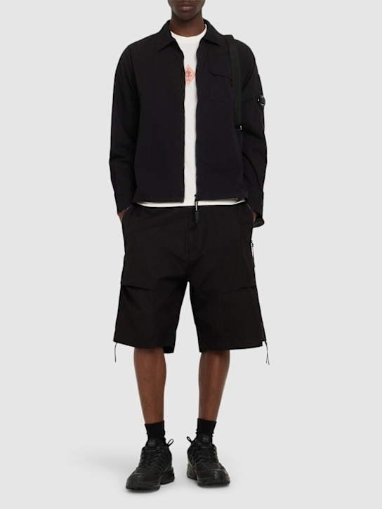 LuisaViaRoma C.P. CompanyOrganic Gabardine Full Zip Overshirt