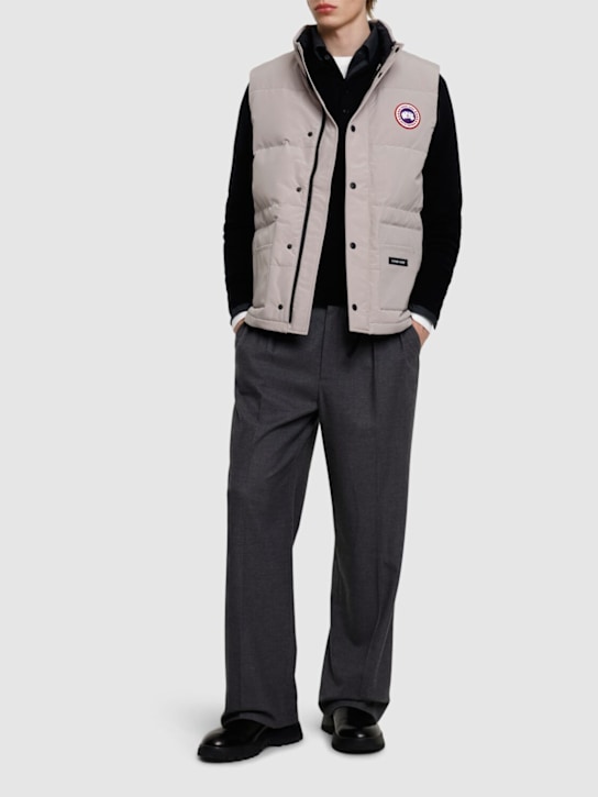 LuisaViaRoma Canada GoosePiumino Smanicato Freestyle Crew In Misto Cotone