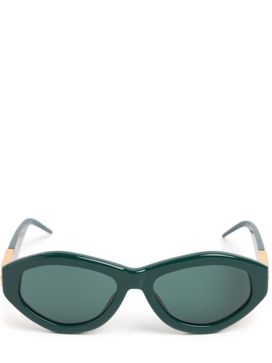 LuisaViaRoma CasablancaOcchiali da sole ovali con placca monogram