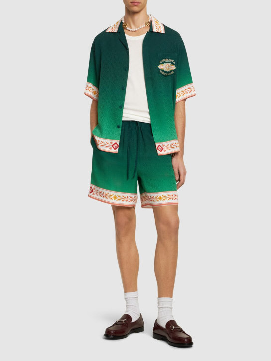 LuisaViaRoma CasablancaShorts Unity Is Power In Seta Stampata