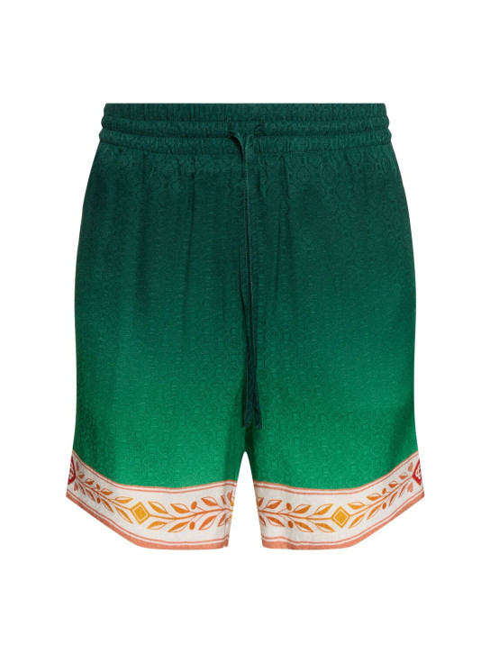 LuisaViaRoma CasablancaShorts Unity Is Power in seta stampata