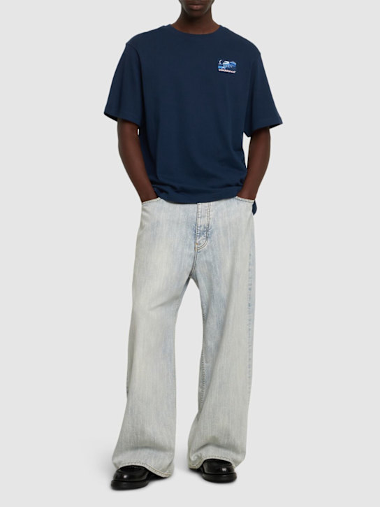 LuisaViaRoma CasablancaT-shirt Greek Temple Con Patch In Gomma