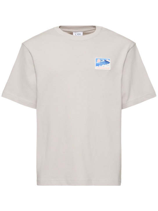 LuisaViaRoma CasablancaT-shirt Greek Temple con patch in gomma