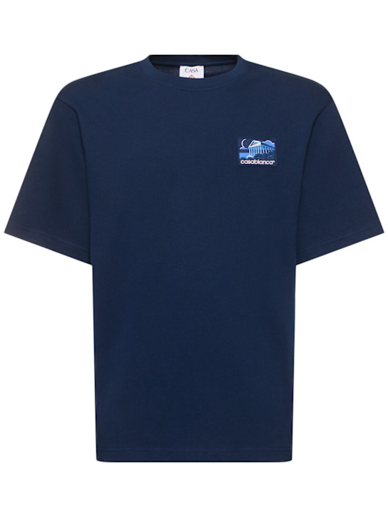 LuisaViaRoma CasablancaT-shirt Greek Temple con patch in gomma