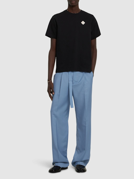 LuisaViaRoma CasablancaT-shirt Pearl Diamond CC Con Patch