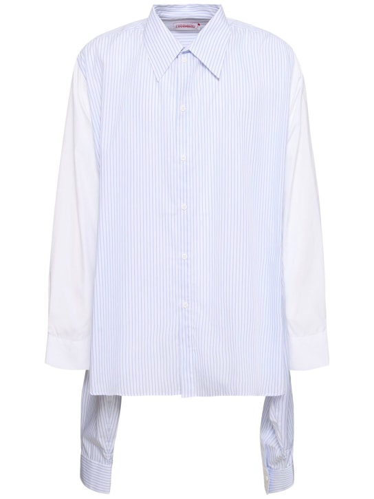LuisaViaRoma Charles Jeffrey LOVERBOYCamicia Hug con pannello posteriore lungo
