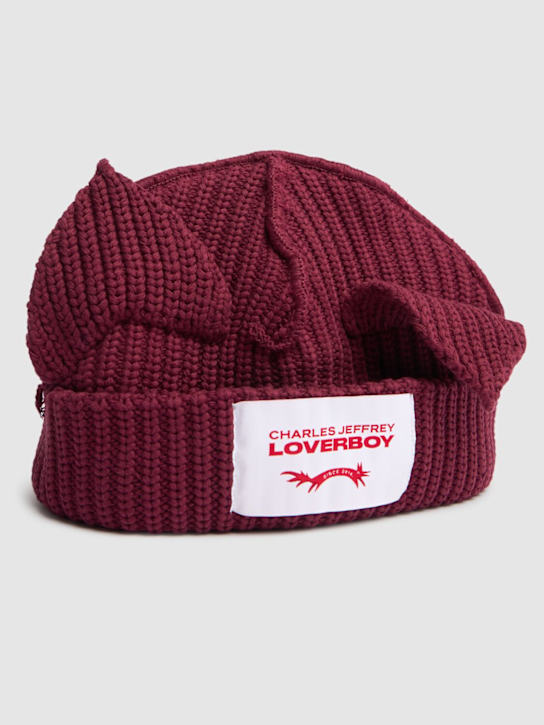 LuisaViaRoma Charles Jeffrey LOVERBOYCappello Beanie Con Orecchie