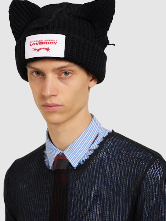 LuisaViaRoma Charles Jeffrey LOVERBOYCappello Chunky Ears In Misto Lana