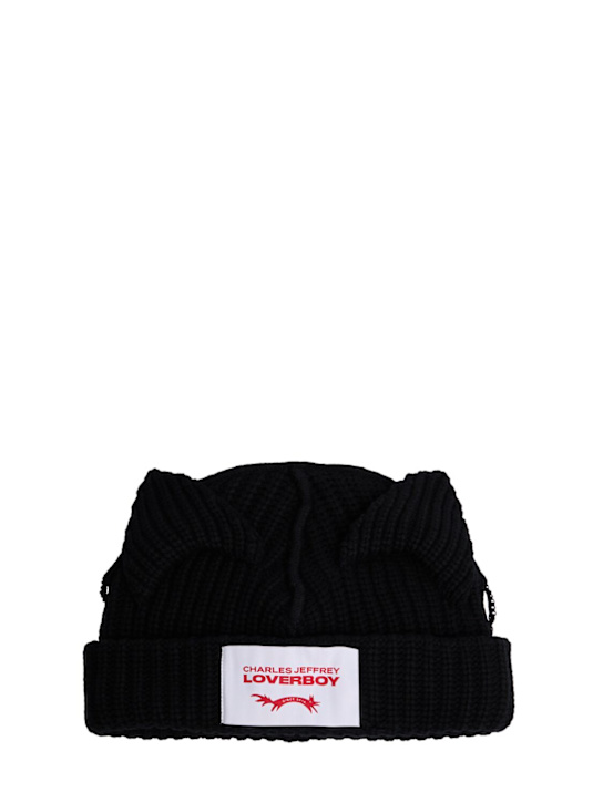 LuisaViaRoma Charles Jeffrey LOVERBOYCappello Chunky Ears in misto lana