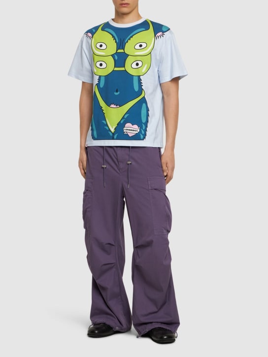 LuisaViaRoma Charles Jeffrey LOVERBOYT-shirt In Jersey Di Cotone Stampato