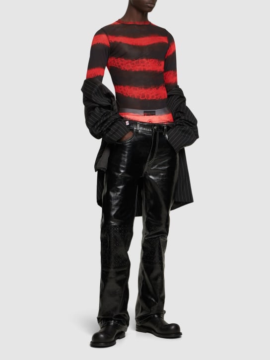 LuisaViaRoma Charles Jeffrey LOVERBOYTop LVR Exclusive Punk In Powermesh
