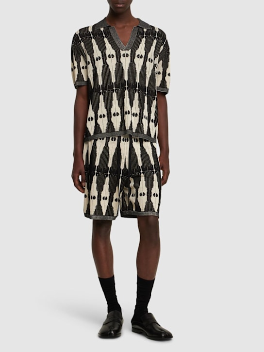 LuisaViaRoma CommasShorts Ritual In Maglia Jacquard