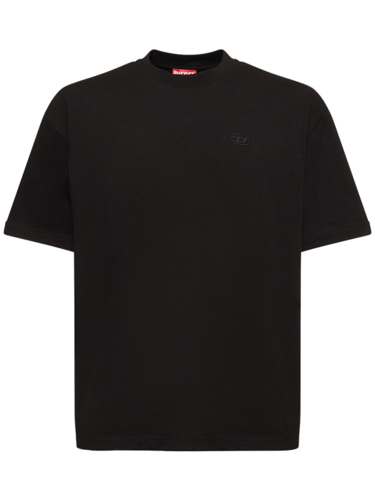 LuisaViaRoma DieselT-shirt loose fit Oval D in cotone / ricamo