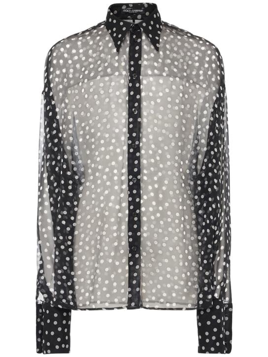LuisaViaRoma Dolce&GabbanaCamicia in chiffon a pois