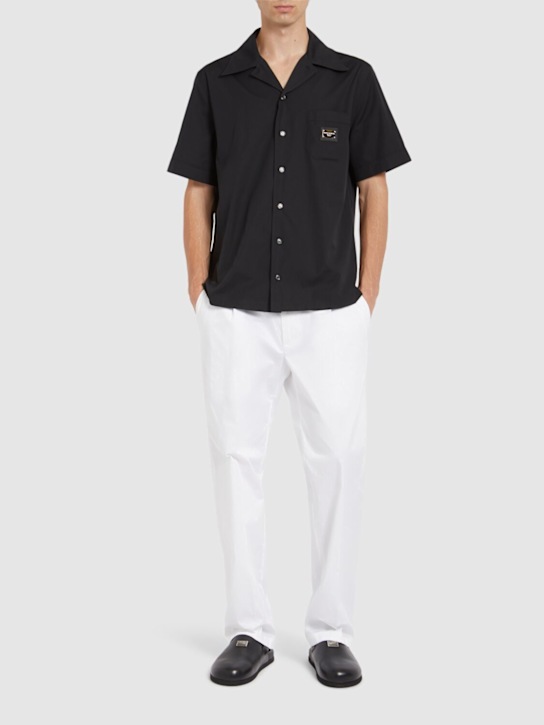 LuisaViaRoma Dolce&GabbanaCamicia In Cotone Con Placchetta Logata