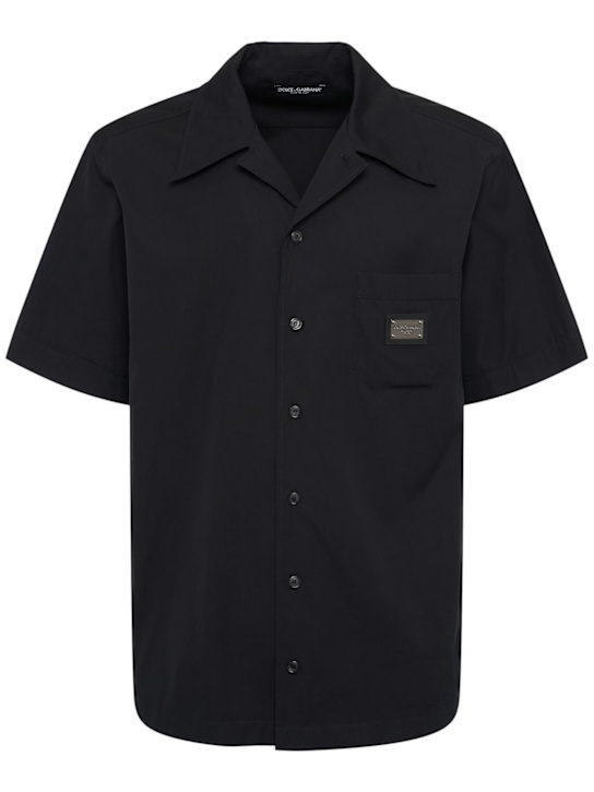 LuisaViaRoma Dolce&GabbanaCamicia in cotone con placchetta logata