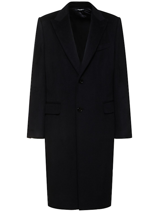 LuisaViaRoma Dolce&GabbanaCappotto monopetto in cashmere / revers a lancia