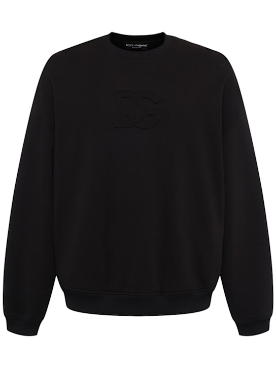 LuisaViaRoma Dolce&GabbanaFelpa in jersey con logo goffrato