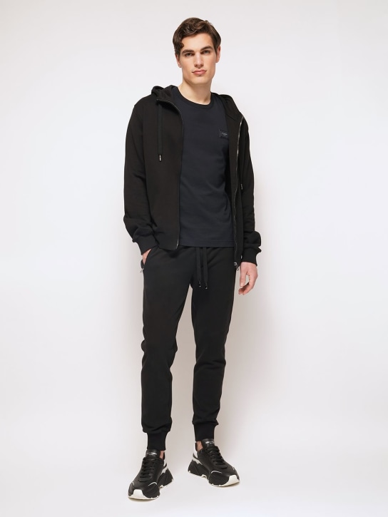 LuisaViaRoma Dolce&GabbanaFELPA IN SPUGNA DI COTONE CON ZIP