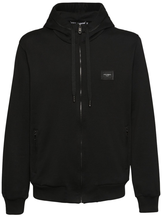 LuisaViaRoma Dolce&GabbanaFELPA IN SPUGNA DI COTONE CON ZIP