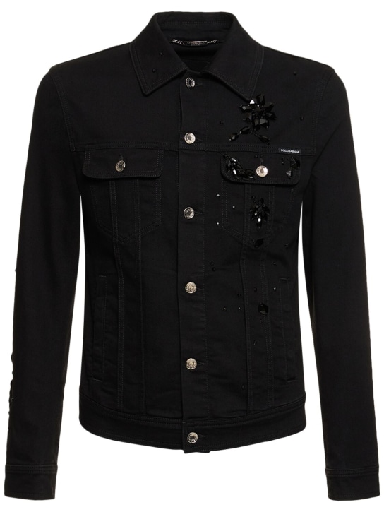 LuisaViaRoma Dolce&GabbanaGiacca in denim stretch / pietre