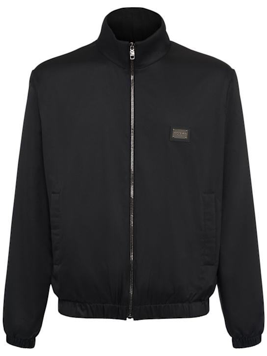 LuisaViaRoma Dolce&GabbanaGiacca in nylon con zip e placchetta logata