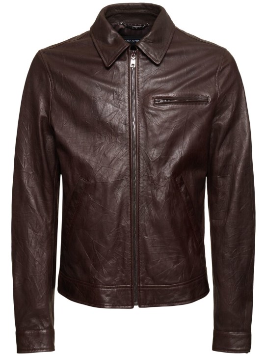 LuisaViaRoma Dolce&GabbanaGiacca in pelle morbida con zip
