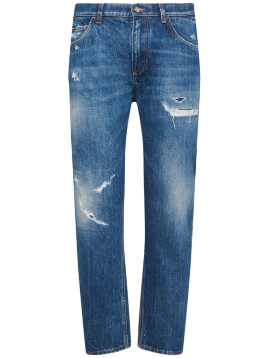 LuisaViaRoma Dolce&GabbanaJeans cinqua tasche in denim distressed