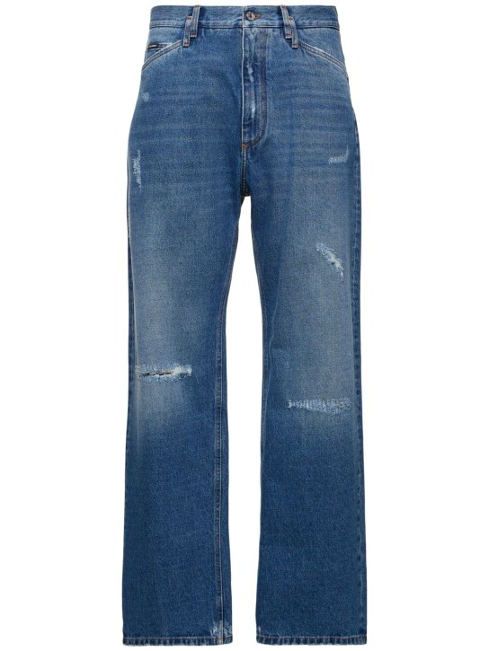 LuisaViaRoma Dolce&GabbanaJeans larghi in denim distressed