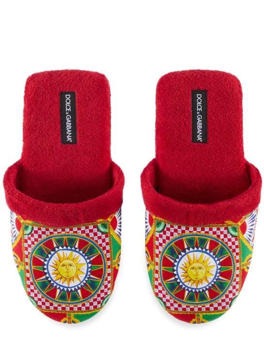 LuisaViaRoma Dolce&GabbanaPantofole In Spugna Di Cotone