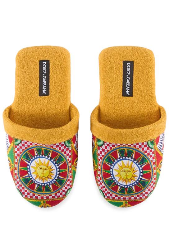 LuisaViaRoma Dolce&GabbanaPantofole In Spugna Di Cotone