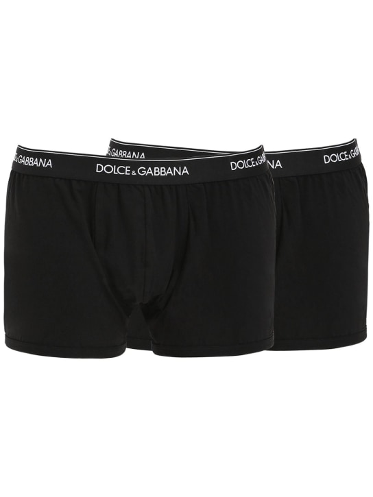 LuisaViaRoma Dolce&GabbanaSet di 2 boxer in cotone con logo