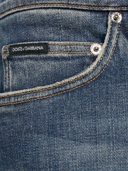 LuisaViaRoma Dolce&GabbanaShorts In Denim Stretch Con Placchetta Logata