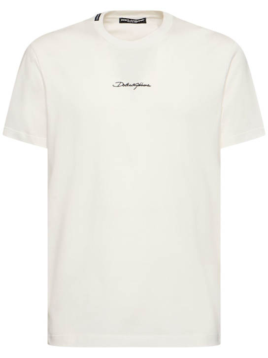 LuisaViaRoma Dolce&GabbanaT-shirt girocollo in jersey di cotone