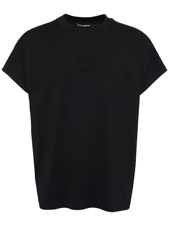 LuisaViaRoma Dolce&GabbanaT-shirt in jersey con logo goffrato
