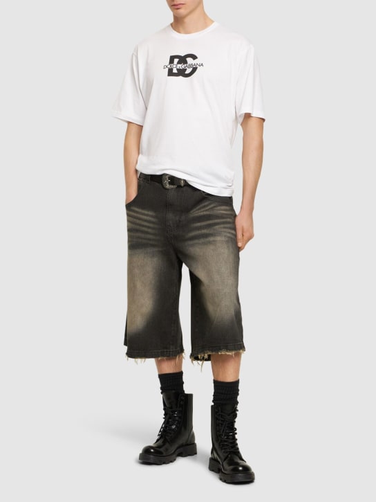 LuisaViaRoma Dolce&GabbanaT-shirt In Jersey Di Cotone Con Logo