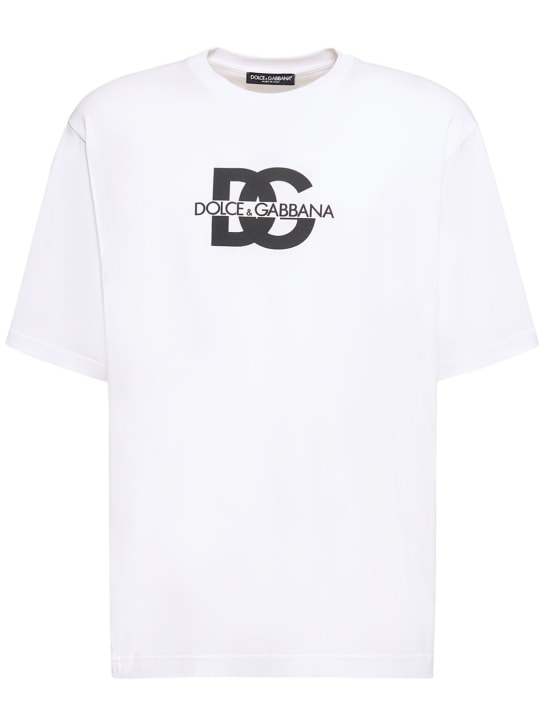 LuisaViaRoma Dolce&GabbanaT-shirt in jersey di cotone con logo