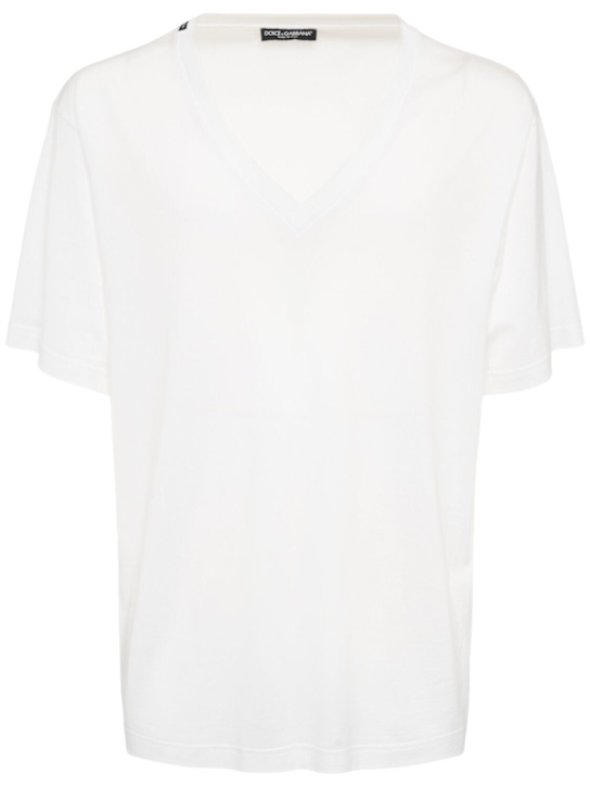 LuisaViaRoma Dolce&GabbanaT-shirt in jersey di cotone / scollo a V